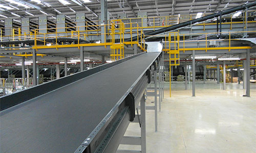 Mezzanine platform integration with conveyor system